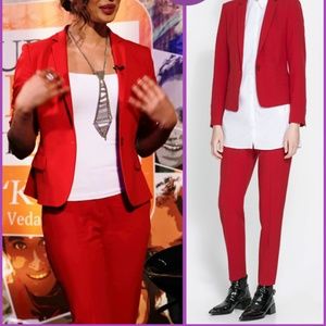 Zara red blazer
